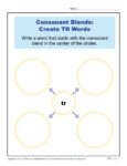 Consonant Blends Worksheet Activity - Create TR Words