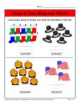 How Many Are there? Preschool Worksheet Activity