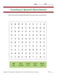 Counting in Spanish Word Search