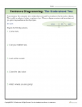 How to Diagram You - Sentence Diagramming Worksheet