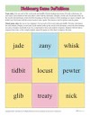 Dictionary Game: Definitions