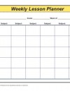 Weekly Detailed Multi-Subject Lesson Plan Template – Elementary