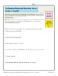 Exclamation Points and Quotation Marks Worksheet Practice Activity