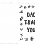 Printable Father's Day Thank You Card