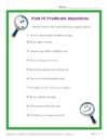 Find It! Predicate Adjectives