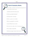 Find It! Quotation Marks