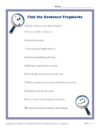 Find the Sentence Fragments