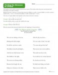 Poetry Worksheet Activity - Finding the Stresses in a Poem