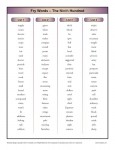 Fry instant Words 9th hundred