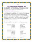 Finding the Meaning from the Text - Context Clues Activity