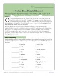 4th and 5th Grade Context Clues Worksheet Activity - Kidnapped
