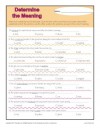 Determine the Meaning