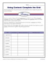 Using Context: Complete the Grid