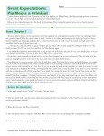 Great Expectations Reading Comprehension Worksheet - Pip Meets a Criminal