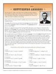 Free, Printable Gettysburg Address Worksheet