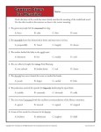Free, Printable Context Clues Worksheet