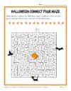 Halloween Connect Four Maze Activity