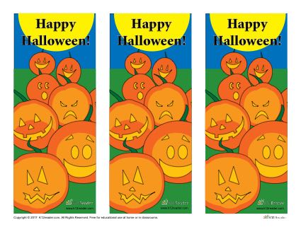 Halloween Printable Bookmarks