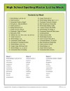 High School Spelling Words Master List by Week