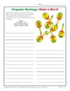 Hispanic Heritage Make a Word Activity