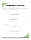 Identify the Complement - Printable Reading Worksheet