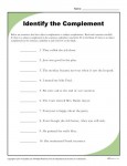 Identify the Complement - Printable Reading Worksheet