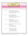 Identify the Paradox - Free, Printable Worksheet Lesson Activity