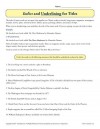 Italics and Underlining for Titles - Printable Worksheet Activity for Students