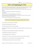Italics and Underlining for Titles - Printable Worksheet Activity for Students