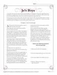 Jo's Boys Classic Literature Worksheet Activitites