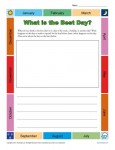 Kindergarten Writing Prompt - What is the Best Day?