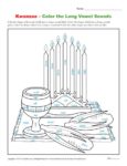 Kwanzaa Printable Activity - Color The Long Vowels