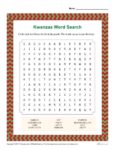 Kwanzaa Word Search Activity