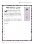 Greek and Latin Prefix Worksheet - Auto and Cent