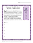 Greek and Latin Prefix Worksheet - Cata and Ambi / Amphi
