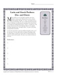 Greek and Latin Prefix Worksheet - Dia and Omni