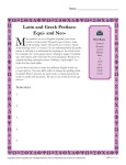 Greek and Latin Prefix Worksheet - Equi and Neo