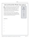 Greek and Latin Root Words: Cept and Lect