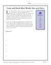 Greek and Latin Root Words: Geo and Terra