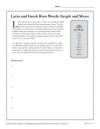 Greek and Latin Root Words: Graph and Meter