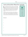 Greek and Latin Root Words: Port and Scribe
