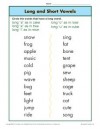 Long and Short Vowels