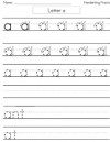 Handwriting Worksheets – Block Style Print
