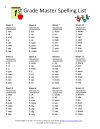 First Grade Spelling Words – 36 Week Program