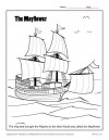 Mayflower Coloring Page Activity