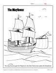 Thanksgiving Activity - Mayflower Coloring Page