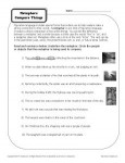 Metaphors Compare Things - Worksheet Practice Activity