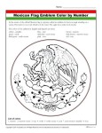 Mexican Flag Emblem -Color by Number Activity