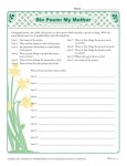 Mother's Day Bio Poem Activity