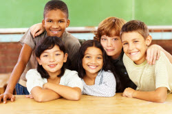 Multicultural Group of Students in the classroom Multicultural Group of Students in the classroom